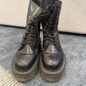 Black Jaden Lace-Up Boots